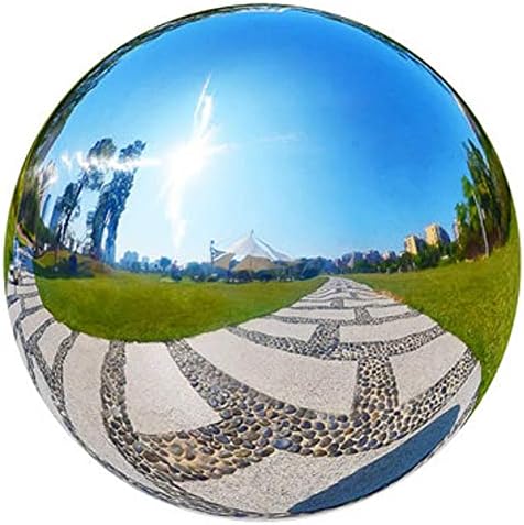 6-15-инчов Огледален Шар-Кълбо, Полиран Отразяваща Гладка Градински Топка Сфера, Цветно и блестящо допълнение към всеки декорация