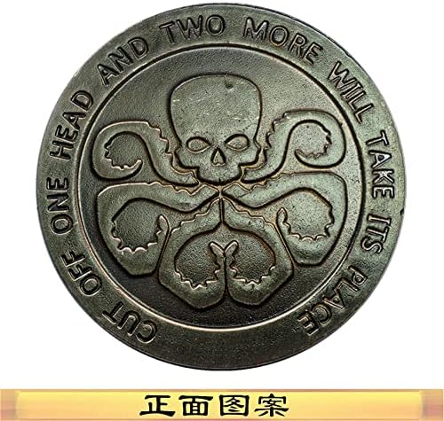 NIUBB S. H. I. E. L. D. Представител Хидра Двустранен Метален Иконата на Възпоменателни Монети, се Събират Монети Marvel Възпоменателни