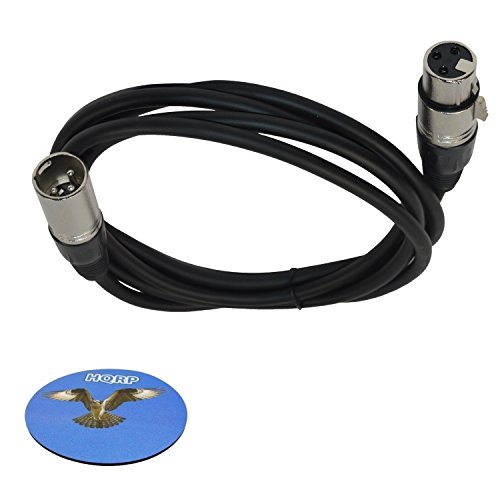 Микрофон кабел HQRP 6 фута XLR-XLR (3-пинов M/F) за стойки за микрофони Shure PG58-XLR, PG48-XLR