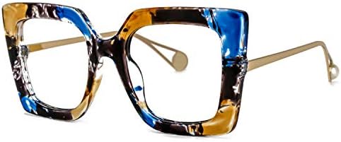 Zeelool Readers Извънгабаритни Квадратни Очила за Четене с Блокиране на Синя Светлина за Жени Qatar ZOP01892