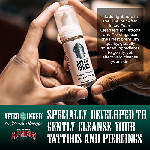 Пенка измиване на After Напоени Tattoo & Piercing After Care Foam Cleanser - Качествено препарат за татуировки, модификации на тялото