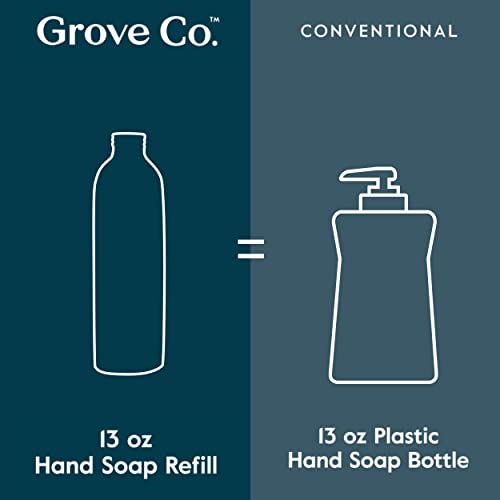 Grove Ко. Комплект за зареждане на овлажнител вливат в гел, сапун за ръце (3 х 13 течни унции), съдържащ пластмаса, прави ръцете