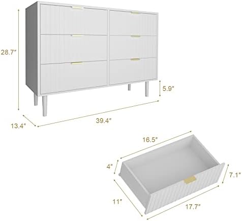 Скрин от ратан UEV,Скрин за спалня с 4 чекмеджета,Модерен Дървен Скрин с чекмеджета, Скринове с черни Метални дръжки (Кафяв ратан)