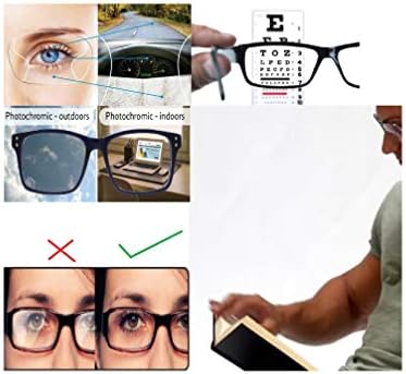 Очила за четене На lifestyle Прогресивно фотохроматические + 2,75 Правоъгълни Пластмасови Кафяви 48 мм Unisex_alacfrpr1305