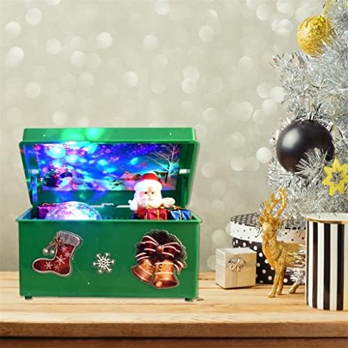 Музикалното ковчег в Рождественском стил MHYFC, Красив и Креативен Интериор на Дядо Коледа, Led Музикална Ковчег за парти (Цвят: