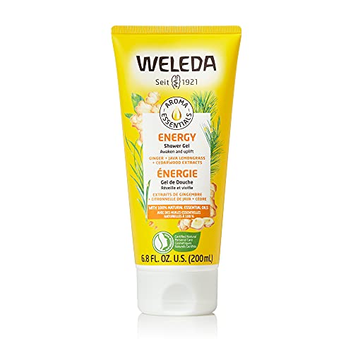 Гел за душ Weleda Aroma Essentials Energy, без парабени, 6,8 течни унции (опаковка от 1 броя)