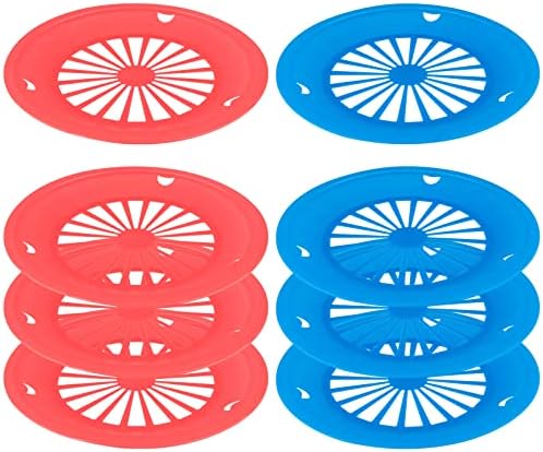 Набор от Cosmos от 8 Еднократна пластмасови притежателите на хартиени чинии, обхващащи 9-инчов Хартиени чинии за барбекюта, партита