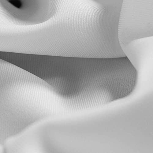 Бяла полиестерна габардиновая плат Delaney by The Yard за костюми, Палта, Панталони /Слаксов, Униформи - 10056