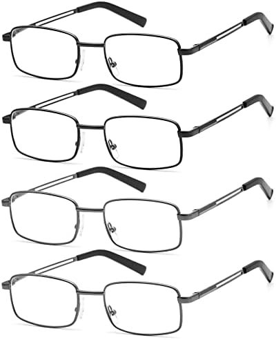 ВИСОКОКАЧЕСТВЕНИ мъжки слънчеви очила за четене, гъвкави ридеры от неръждаема стомана с меки сгради, прозрачни лещи, очила със синя