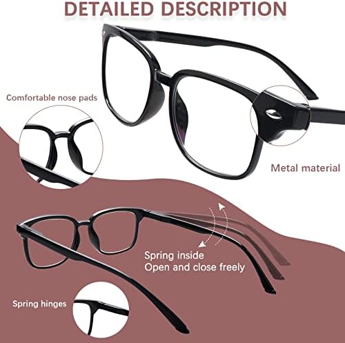 STASTEND Прогресивно мультифокальные очила за четене със синя светлина за жените и мъжете в модни рамки за очила