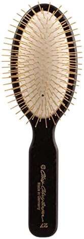 Комплект четки за грижа за коса Крис Кристенсен - 27 мм Овална четка за коса Gold Series, позлатени щифтове от неръждаема стомана,