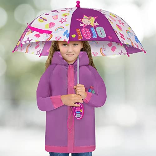 Комплект детски чадър и пелерина-пончо за момичета от Никелодеон, дрехи за дъжд JoJo Siwa на възраст 4-7 години