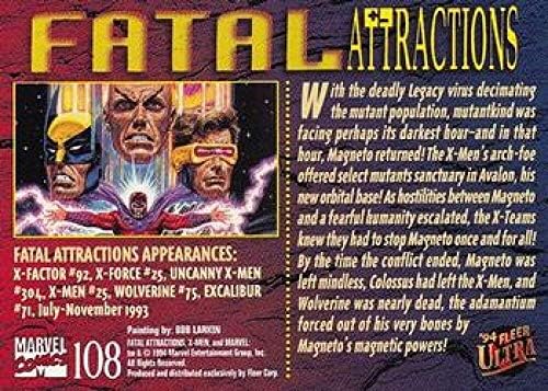1994 Ultra X-Men Неспортивные #108 Смъртоносни Атракции Официалната Търговска картичка Marvel стандартен размер