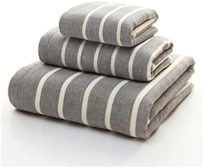 Комплект хавлиени кърпи TFIIEXFL в лента За жени и мъже от мек Чист памук за ръце и лице, 3 бр. (Цвят: D, Размер: 34*34 см; 34*