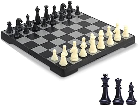 Мини Шах Набор от ZeJlo, 6,5 Преносима Сгъваема Шахматна Дъска, на Магнитен Пътен Шахматен Комплект, подходящ за Деца и Възрастни