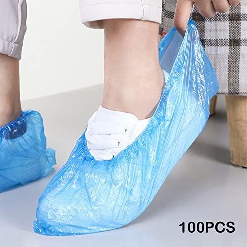 AKOAK 100 БР (50 чифта) за Еднократна употреба бахилы, Водоустойчив, нескользящие, прахозащитен, Защитават вашата обувки, подови