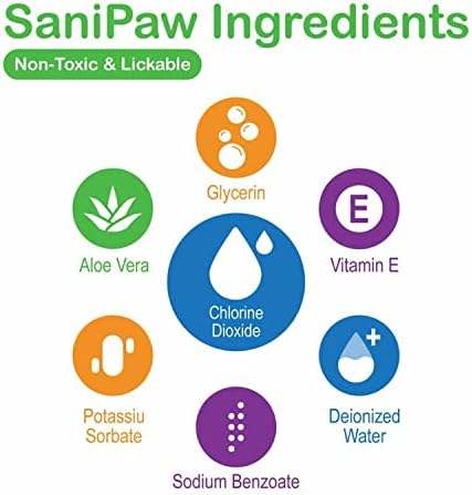 PawZ SaniPaw Дезинфектант за кучешки Лапи и Спрей За премахване на миризма - 2 опаковки