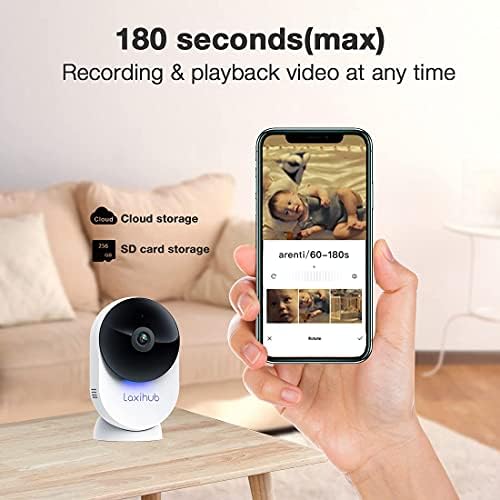 LAXIHUB Камера за домашни любимци 5 Ghz WiFi Камера за Сигурност За дома, Детски Камера, Монитор 1080P, Помещение за Кучета/ Котки