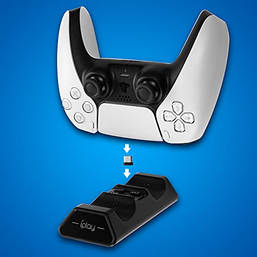 Зарядно устройство за контролер AuyKoo PS5, док-станция за бързо двойно зареждане с 4 ключ за USB Type-C контролер за Playstation