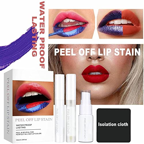 Комплект за оцветяване на устните Peel Off, Водоустойчив Устойчив цвят за устни, Blading Peel & Reveal Lip Stain, Устойчиви, Устойчиви на размазыванию, Водоустойчив Набор от течно че