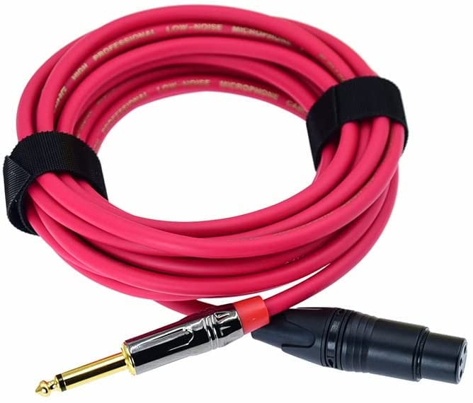 Микрофон кабел Arklove с конектор XLR до 1/4 инча (6,35 мм) TS Mono Jack, които не са симетрични 3-пинов XLR конектор XLR до четвърти