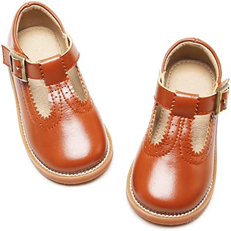 GINFIVE Дете Малки Момичета, Мери Джейн Обувки На плоска подметка За Момичета Модела Обувки Детски Обувки