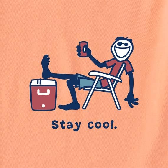 Тениска Life is Good за мъже Stay Cool с къс ръкав Crusher-LITE Tee