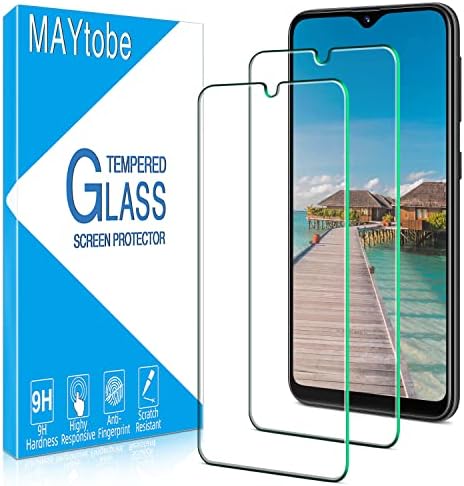 [2] MAYtobe Предназначен за Samsung Galaxy A10e/ Защитно фолио от закалено стъкло A10E, твърдост 9H, без мехурчета, защита от драскотини
