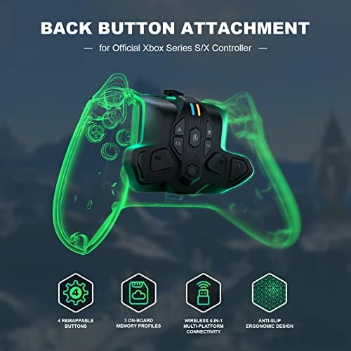 Безжичен Бутон за Връщане на контролера на Xbox Series X/S, Закрепване на лопатките на контролера Поддържа платформа Xbox Series