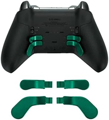 2 БР. Комплекти за подмяна на метални бутони D-Pad, 4 БР. Метални Дискове, Резервни Части за Фиксаторов Спусъка, за Xbox One Elite Controller Series 2 (зелен)