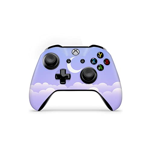 Кожата контролер ZOOMHITSKINS, съвместим с Xbox One S и Xbox One X, технология винилови стикери 3M, Симпатичен cartoony синьо-лилаво
