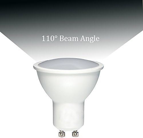 Led лампа GU10 с мощност 5 W, ac 110v, Без регулиране на яркостта, 400лм, 3000 К, Ъгъл на лъча 110 Градуса, Стандартен Размер, Встраиваемое