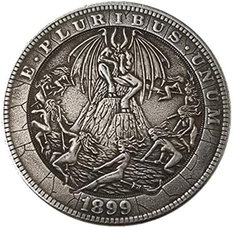 Любима Монета Криптовалюты Американски скитник сребърно покритие Монета Морган с Защитен Калъф Занаяти