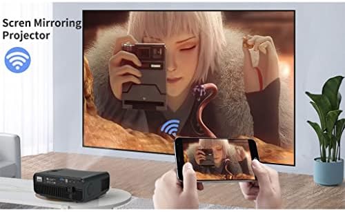 ZLXDP Домашен Проектор Система Видеопроекции Безжичен Проектор за домашно кино със собствен резолюция Full 1080P