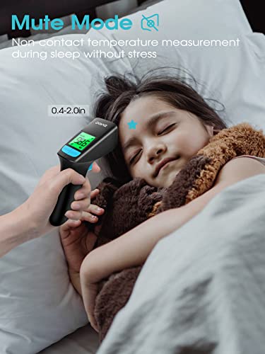 Термометър за челото Danz за възрастни и деца, Безконтактно Дигитален Термометър с 3-инчов цветен LCD екран, Детски Термометър с