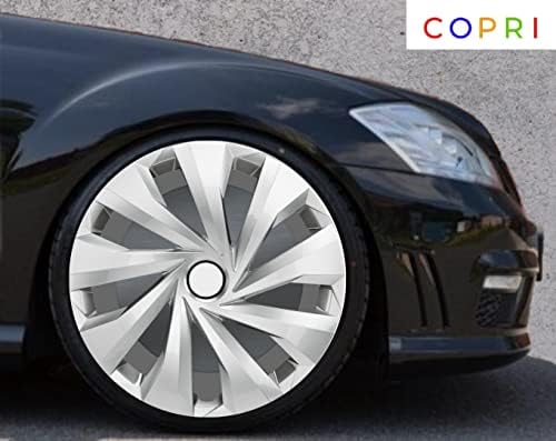Комплект Copri от 4 Джанти Накладки 16-Инчов Сребрист цвят, Защелкивающихся на Главината, подходящ За Toyota Corolla