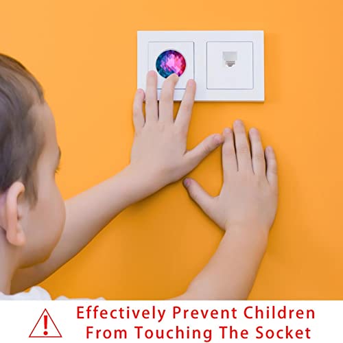Цветни калъфи за контакти в клетката, 12 опаковки - Защитни капаци за контакти за деца – Здрави и устойчиви – Лесно да защитават