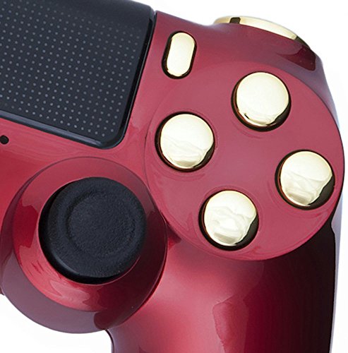 ModFreakz® Колекция от цветове на корпуса и копчета - пурпурно-червено злато за контролер PS4 Генерал 1,2 V1