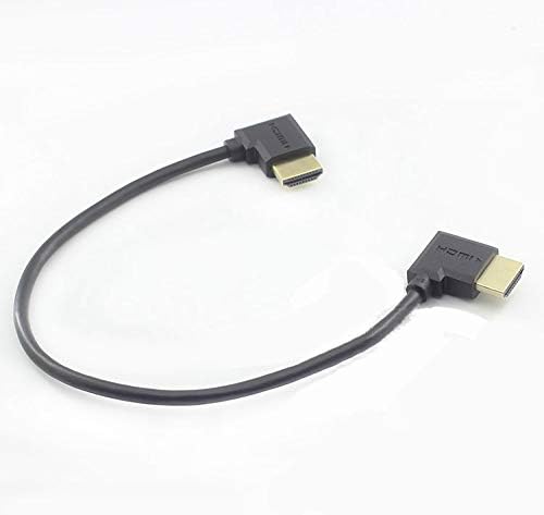HDMI Мъж към Мъж Двоен Лакът Ультракороткий Проводник За Свързване на Видео сигнал HDMI Ляв Завой /Ляв Завой 30 см