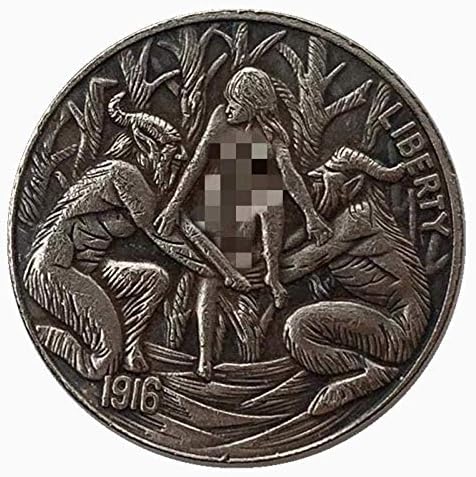 Монета на Повикване 1934 Блуждающая Монета Череп 23 мм Занаят Мед, Старо Сребро Възпоменателна Монета COPYSouvenir Новост Монета,
