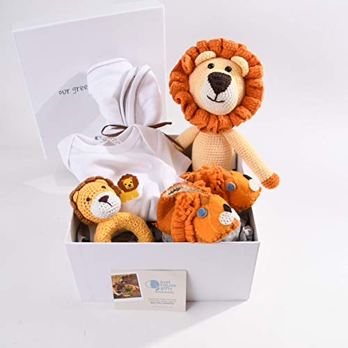 Подаръци за деца, които се връщат - Органични играчки и дрехи Save The Lions за дете (0-3 месеца)