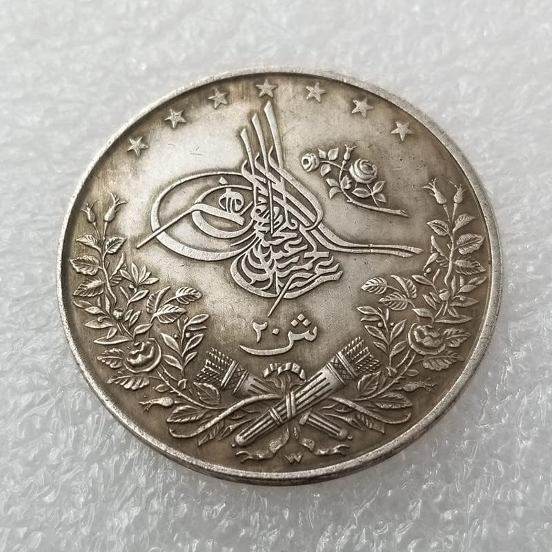QINGFENG Старинни Занаяти Месинг със сребърно покритие Състарени Сребърни Долара Сребърни Кръгли Чуждестранни Монети Антични Колекция