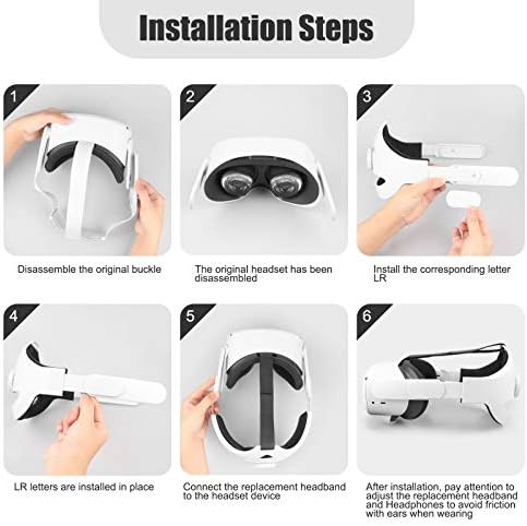 Аксесоари Eyglo VR за Oculus Quest 2 -Калъф за носене, Елитен каишка за главата и силиконов калъф за лице, каишка за контролер, капачки за джойстик капачка на обектива - Удобен
