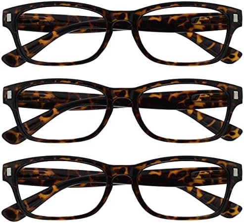 Очила за четене Фирма Brown Tortoiseshell Readers Стойност 3 опаковки С мъжки и женски кутия пролетта панти RRR10-2 +1,00