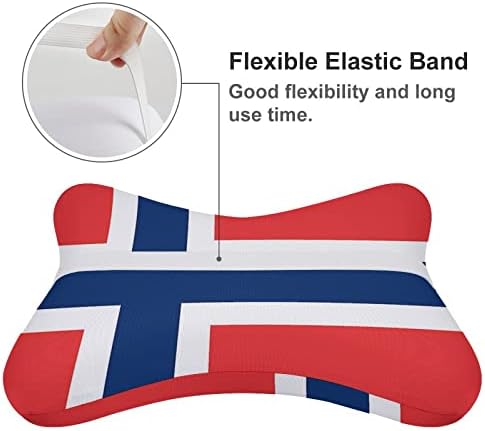 Флаг на Норвегия 2 бр. Автомобилни Възглавница за шията Дишаща Автоматична Възглавница За главата с останалите Удобна Възглавница