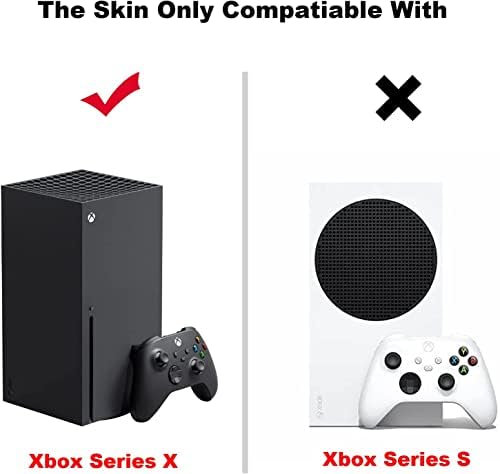 Стикер с кожата за конзолата Xbox серия X и контролери, Vinyl Стикер за игралната конзола, Защитно фолио, което е Съвместимо с набор