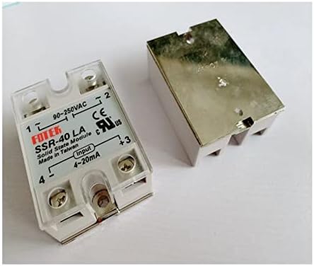 Solid state relay модул AYBAL SSR-10LA SSR-25LA SSR-40LA SSR-50LA SSR-60LA SSR-80LA с пластмасов капак за управление от 90-250 ac до 4-20 ma (Типоразмер: SSR-10LA)