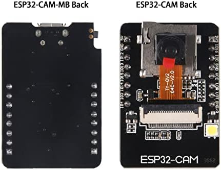 Модул камера Aokin ESP32-CAM, такса развитие ESP32 Wi-Fi и Bluetooth свързаност и 2-мегапикселова камера OV2640 за Arduino, включва