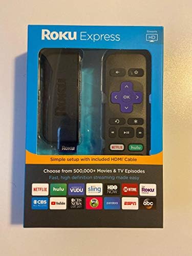 Цифров стрийминг медия плеър Roku Express HD 1080p, 3900RW