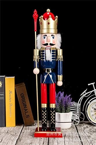 ZAMTAC Дървени Изделия, Ръчно изработени Британски Вятър 60 см Куклен Лешникотрошачката дом Декорации за Украса на масата - (Цвят: